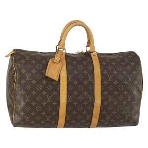 LOUIS VUITTON Monogram Keepall 50 Boston Bag M41426 LV Auth 157023